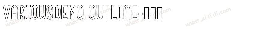 VariousDEMO Outline字体转换
